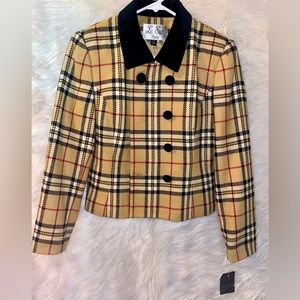 Women’s Tartan-Check Blazer / Suit Jacket